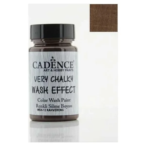 Cadence Wash Effect Renkli Silme Boyası 90 ml. 12 KAHVERENGİ