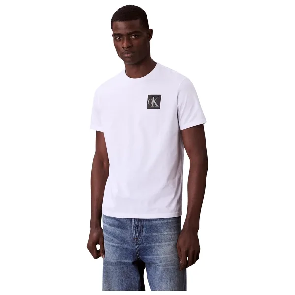 Calvin Klein Low Embroidery 16s Jersey LV04RB295G Kısa Kollu Bisiklet Yaka Erkek Tişört