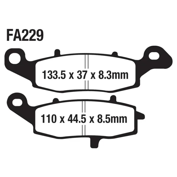 CF MOTO 650 SD-T SD-S ÖN FREN DİSK BALATASI SOL FA229 ORJ
