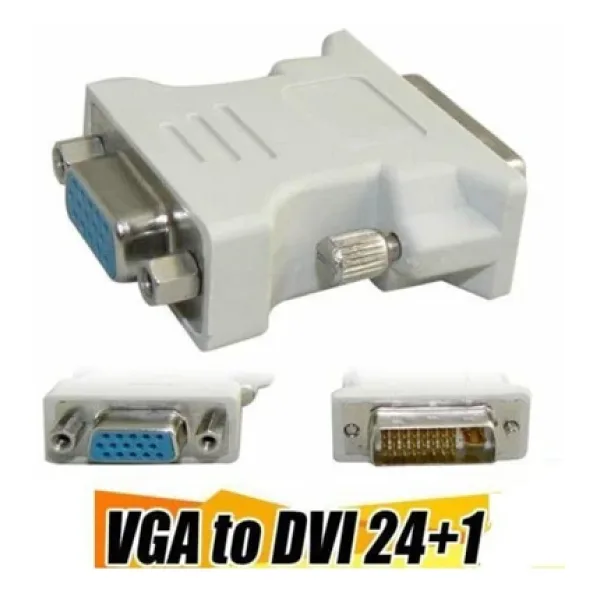 Class 24+1 Pin Dvı-d-d-m To Vga-f Adaptörü Video Bilgisayar Monitör Adaptörü-25 Pin (çift Bağlantı) Dvı