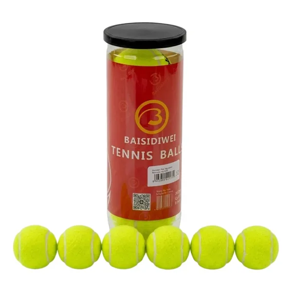 Dayanıklı Tenis Topu 6'Lı Set Yüksek Zıplama Ve Uzun Ömür