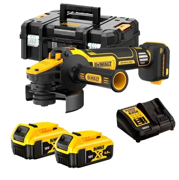 Dewalt Dcg409vsp2t 18V 5.0 Ah Çift Akülü Devir Ayarlı Avuç Taşlama