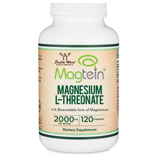Double Wood Magtein Magnesium L-threonate 2000 mg 120 Kapsül