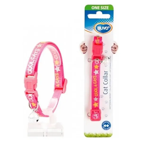 Duvo+ Collar Cool Cats Kedi Tasması Pembe
