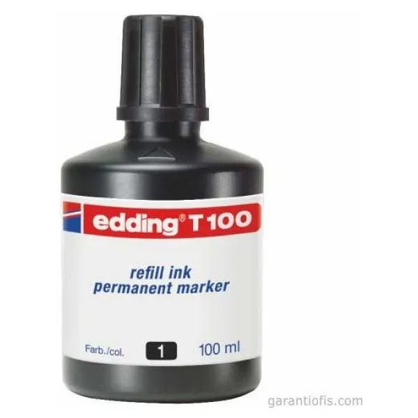 Edding T100 Permanent Siyah Mürekkep