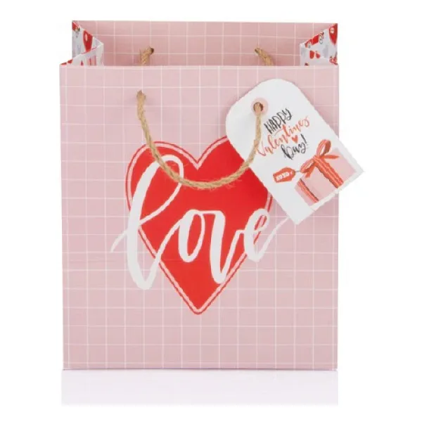 Gıpta Valentines Day B3 Caritas Karton Çanta (Hediye Çantası) 170X130X190 Mm (32 Li Paket) BG9735