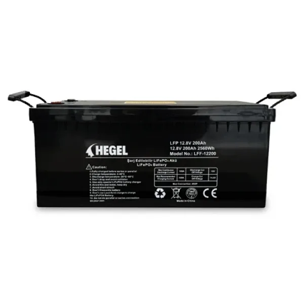 Hegel Lityum Akü 200Ah LifePO4 12.8v 2560Wh