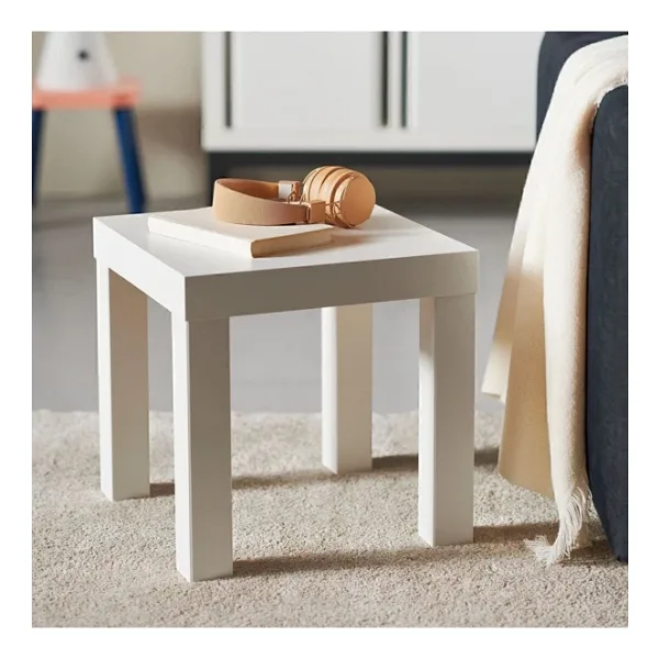 IKEA Mini Salon Sehpası Yan Sehpa 35x35x35 Lack Ahşap Beyaz Renk