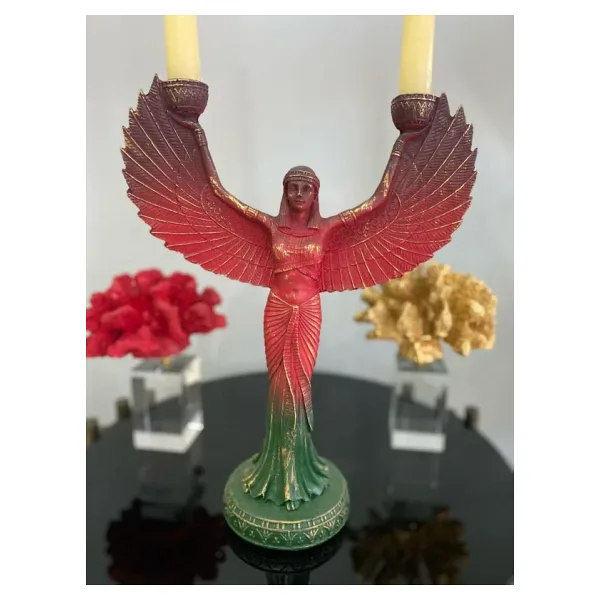 İsis melek kanadı şamdan biblo