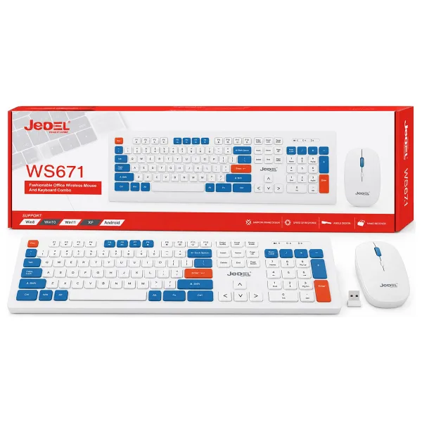 JeDEL WS671 Kablosuz Klavye & Mouse Set