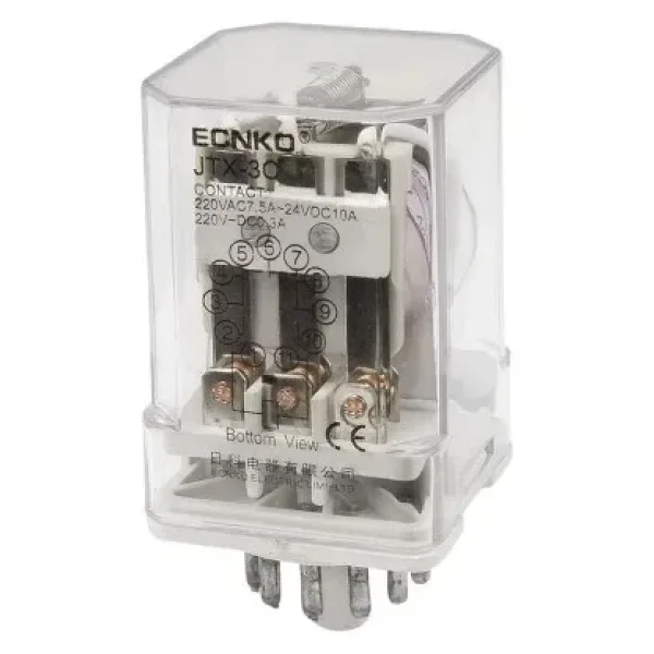 JTX-3C DC 24V 11 Pin 3NO + 3NC Elektromanyetik Röle