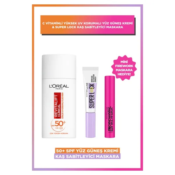 L'Oreal Paris Yaz İçin İdeal L'Oreal 50+ SPF C Vitaminli Yüz Güneş Kremi Normal Ciltler İçin Parlak Krem