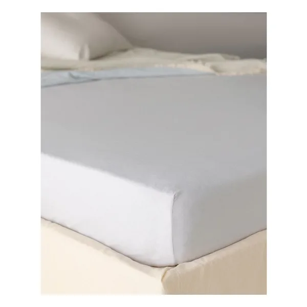 Madame Coco Belle Çift Kişilik Pamuklu Lastikli Bambu Çarşaf - Gri - 160 x 200 cm