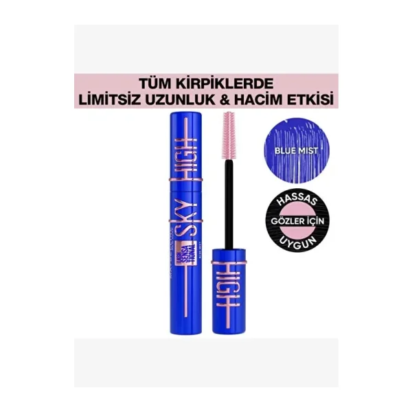 Maybelline New York Lash Sensational Sky High Mavi Maskara