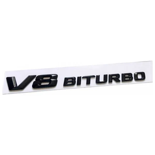 Mercedes V8 Biturbo Yazı Siyah