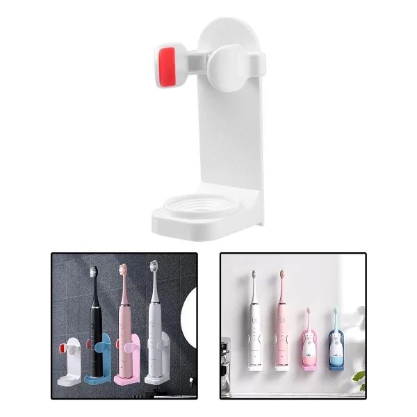 Microcase Yapışkanlı Duvara Monte Şarjlı Diş Fırçası Tutucu Stand - MAVİ AL4802