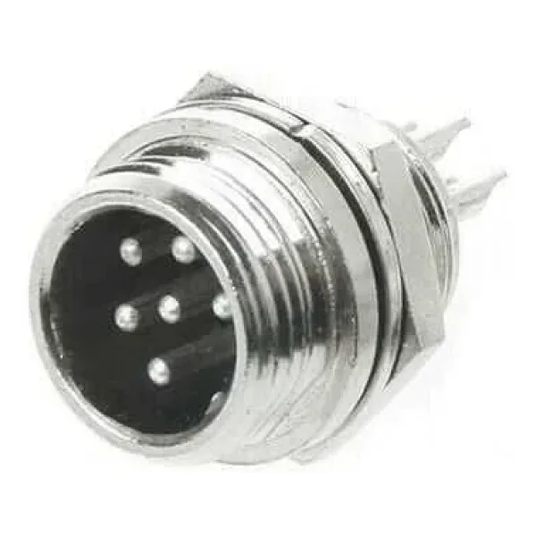 Mike Konnektör 5-Pin 12mm - Erkek