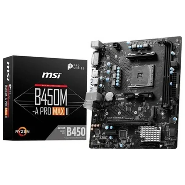 MSI B450M-A Pro Max II AMD AM4 DDR4 Micro ATX Anakart