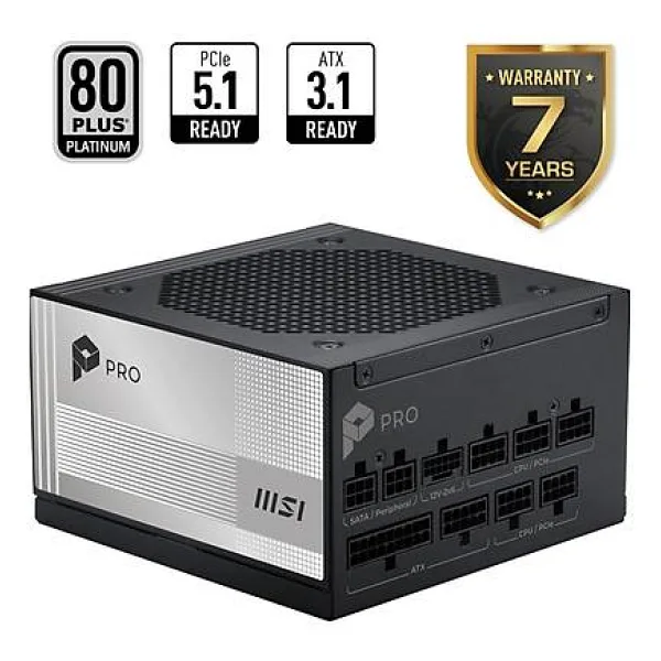 MSI PRO A1000PL III PCIE5 Gen5.1 1000 W Power Supply