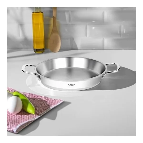 Nehir Silver Çelik Italyan Omlet Sahan 16 cm Kapaksız - Option-1 - --