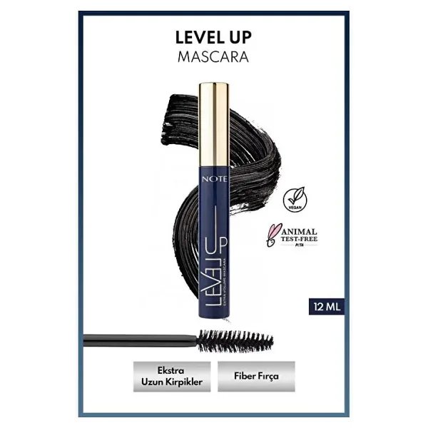 Note Level Up Ekstra Hacim Veren Siyah Maskara