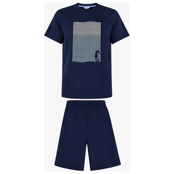 Penti Erkek Renkli Ocean Track Şortlu Pijama Takımı - Çok Renkli - S