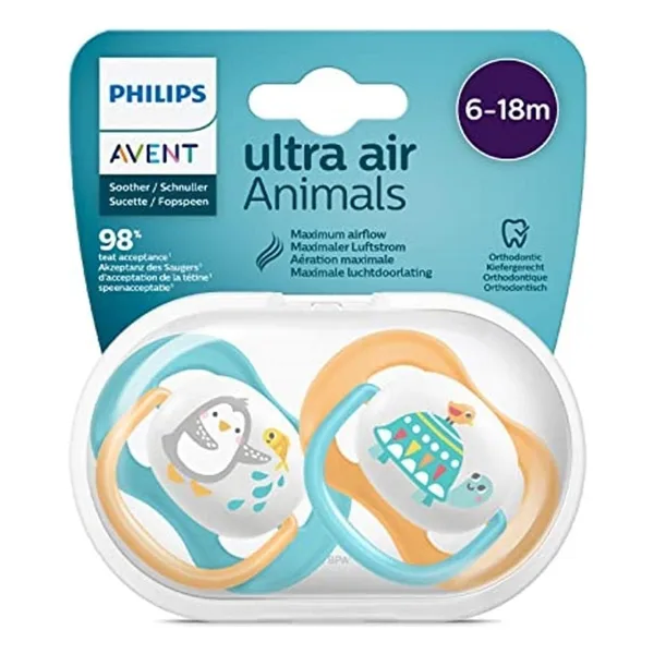 Philips Avent SCF080/07 Ultra Air Animals 6-18 Ay 2'li Emzik Erkek