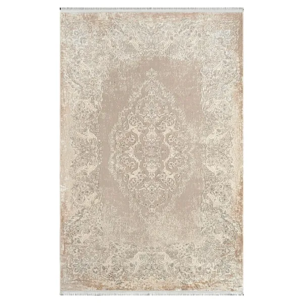 Pierre Cardin Pier Zen HG01B Krem Vizon Viskon Akrilik Yumuşak Leke Tutmaz Silinebilir Halı