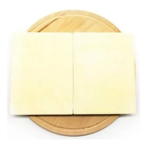 Pizza Taşı Fırın Taşı 2 Adet (Pizza Tahtası Hediyeli)