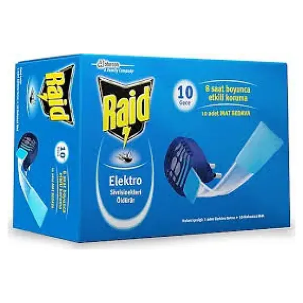 Raid Elektro Cihaz + 10 Mat Tablet