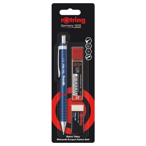 Rotring Tikky Mavi 0.7 mm Versatil Okul Seti