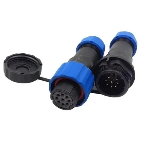 SD16 9 Pin 16mm Su Geçirmez Konnektör Takımı