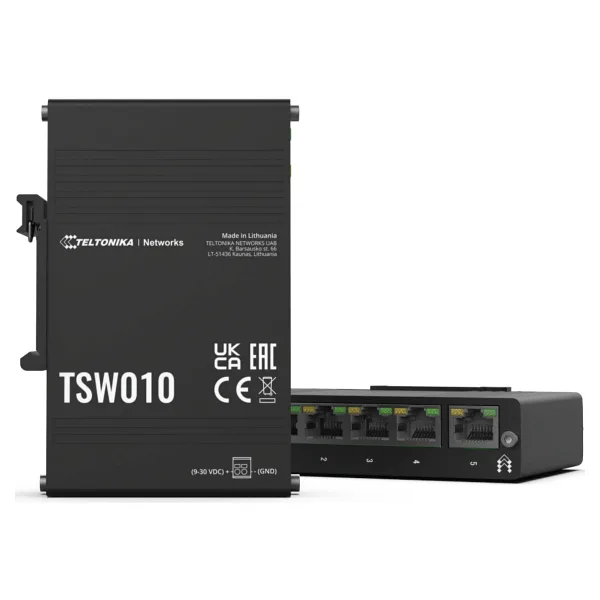 Teltonika TSW010 Endüstriyel Ethernet Switch