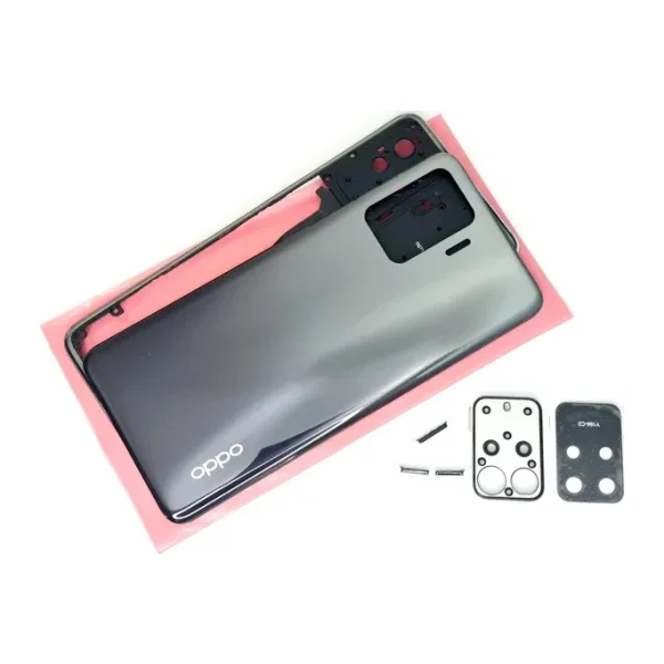 Tkgz Oppo Reno 5 Lite Full Kasa Arka Pil Batarya Kapağı Siyah