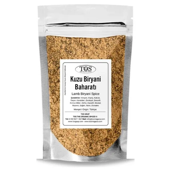 TOS The Organic Spices Ayesha'nın Karaçi Kuzu Biryani Baharatı 500 gr