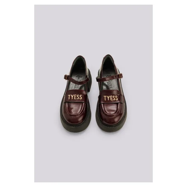 Tyess BG Store Kız Çocuk Bordo Ayakkabı
