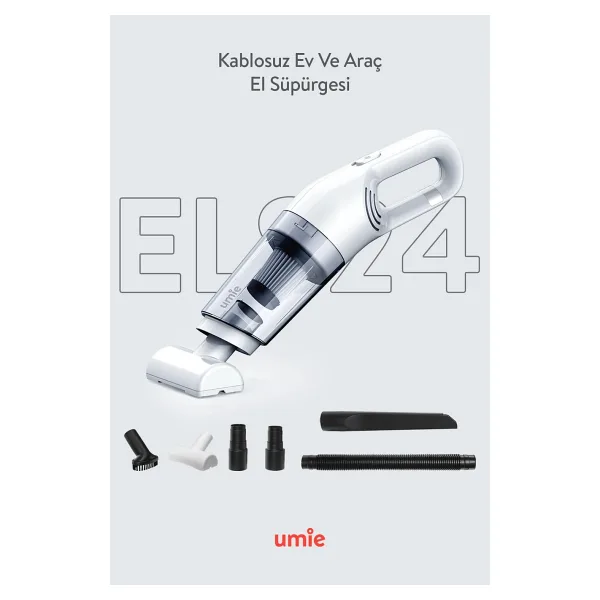 Umie ELS24 50 W Şarjlı Araç Süpürgesi