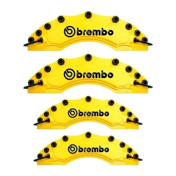 Üniversal Brembo Sarı Kaliper Kapağı 4 Parça Ön Arka Set