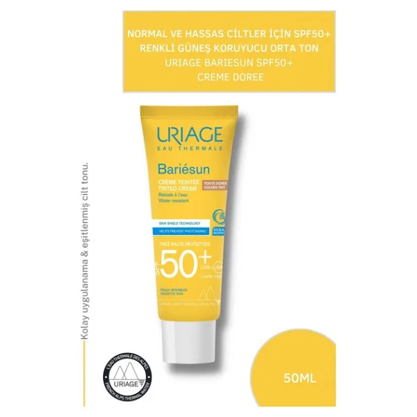 Urıage Uriage Bariesun Nemlendirici Güneş Kremi SPF50+ Hassas Ciltler İçin 50 ml Suya Dayanıklı