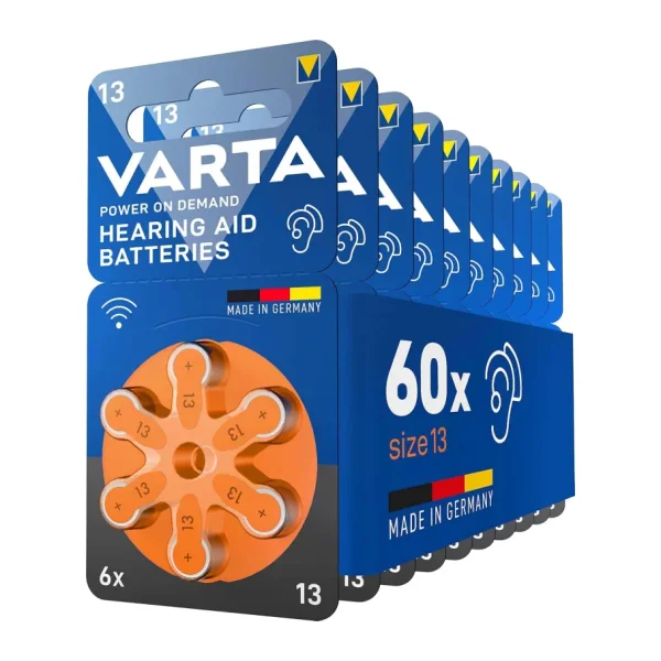 Varta 13 Numara 6'lı 10 Paket İşitme Cihazı Pili