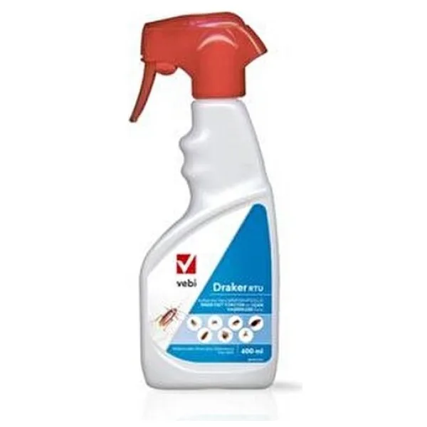 Vebi Akrep-tahta Kurusu-hamamböceği- Karınca Haşere Ilacı Draker 10.2 - Kokusuz Sprey 400 Ml