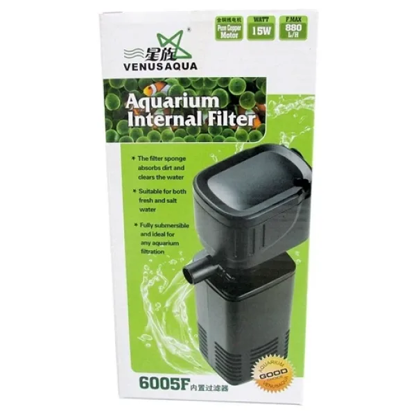 Venusaqua 6005F 880 lt/h 15 W Akvaryum İç Filtre
