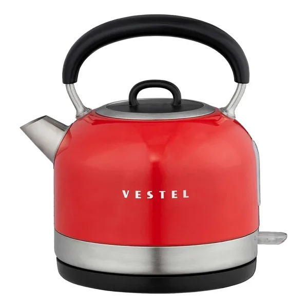 Vestel RETRO Kırmızı 2200 W 1.7 lt Çelik Kettle