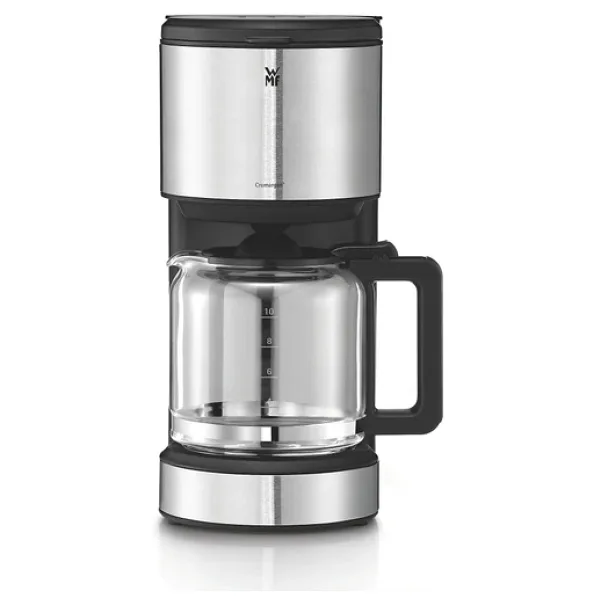Wmf Stelio Filtre Kahve Makinesi, Cam Demlikli, 10 Fincan Kapasiteli, Paslanmaz Çelik, Damlatmaz Sistem, Sıcak Tutma Plakalı, Otomatik Kapanma, 1000 W