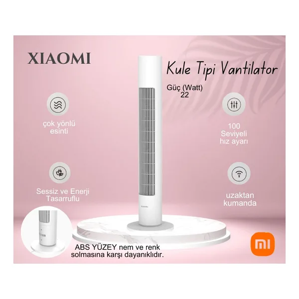 Xiaomi Kule Tipi Vantilatör - Beyaz
