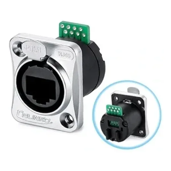 YT-RJ45-JSX-19-001 Su Geçirmez Ethernet Konnektörü - Dişi