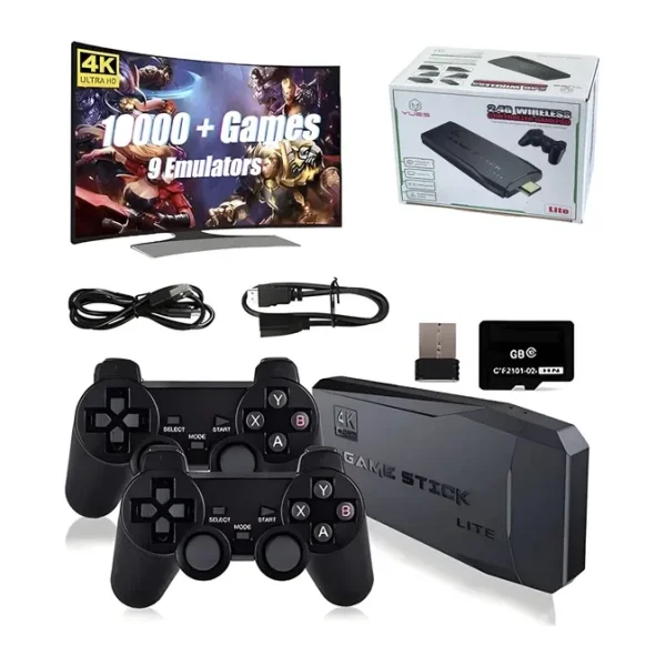 Yues M8 Oyun Konsolu 4K 64 GB Oyun Yüklü Çift Kollu Hdmi Uyumlu Retro Atari