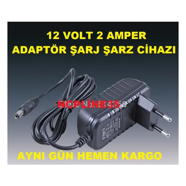 12V 2A Şarj Cihazı Adaptö