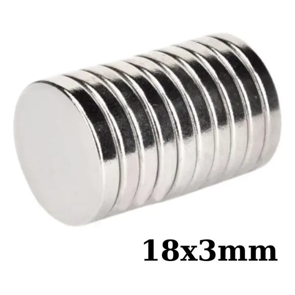 18x3mm Neodyum Güçlü Mıknatıs - Neodim Magnet