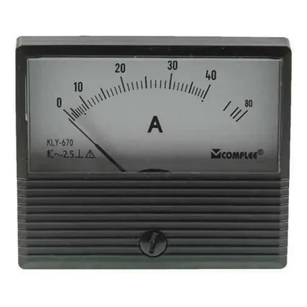 40A Analog Ampermetre - Panel Tipi Ölçü Aleti KLY-T670